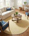 Urban Oasis Rugs Collection Area Rug -  Rooftop (Yellow Ivory) Oval Yellow Ivory  lifestyle 60
