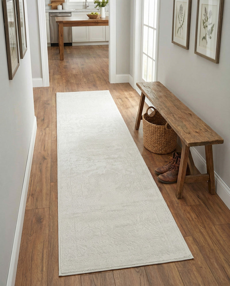 Bloomsbury Elegance Collection Area Rug -  Notting Runner Ivory  lifestyle 69