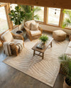Savannah Sojourn Collection Area Rug -  Kalahari Rectangle Beige and Ivory  lifestyle 23