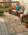 Coastal Terrace Collection Area Rug -  Pelican Runner Multi  lifestyle 33