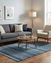 Jewel Oasis Collection Area Rug - Sapphire (Blue) Rectangle Blue  lifestyle 16