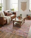Thar Cotton Collection Area Rug - Alleppey Rectangle Multi White  lifestyle 35