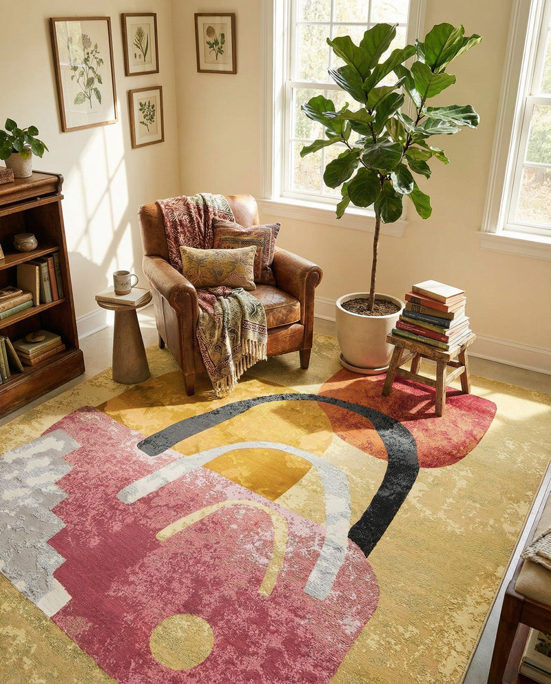 Urban Terrace Collection Area Rug -  Skyline Rectangle Multi  lifestyle 21