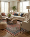 Savannah Threads Collection Area Rug -  Negev Rectangle Antique Red  lifestyle 11