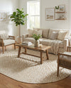 Urban Oasis Rugs Collection Area Rug -  Terrace (Dark Beige) Oval Dark Beige  lifestyle 58