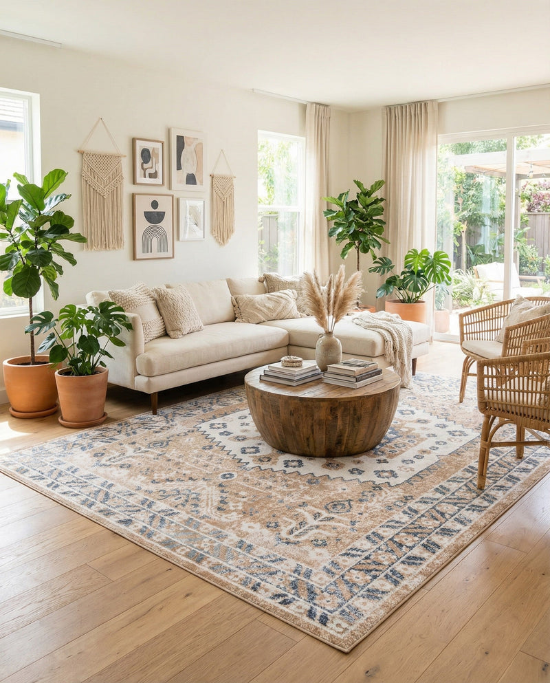 Cambridge Classics Collection Area Rug -  Pembroke (Beige) Rectangle Beige  lifestyle 4