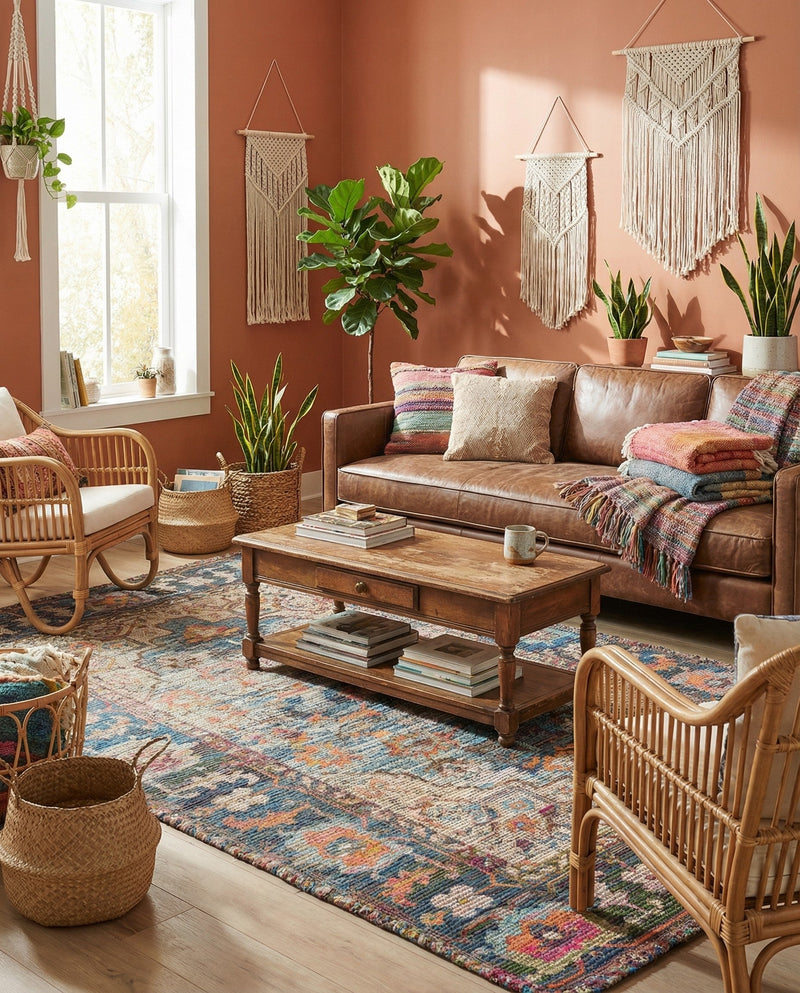 Savannah Threads Collection Area Rug -  Atacama Rectangle Multi  lifestyle 9