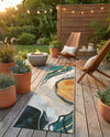 Urban Terrace Collection Area Rug -  Pavilion Runner Multi  lifestyle 81