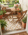 Urban Oasis Rugs Collection Area Rug -  Highrise (Beige) Rectangle Beige  lifestyle 7