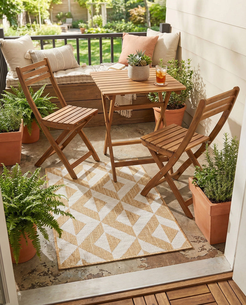 Urban Oasis Rugs Collection Area Rug -  Highrise (Beige) Rectangle Beige  lifestyle 7
