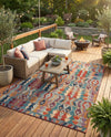 Urban Terrace Collection Area Rug -  Arcade Rectangle Multi  lifestyle 23