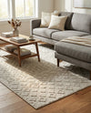 Garden Lattice Charm Collection Area Rug -  Pergola (Grey) Rectangle Grey  lifestyle 6