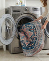 Laguna Sands Collection Area Rug -  Zuma Round Navy Blue  lifestyle 27