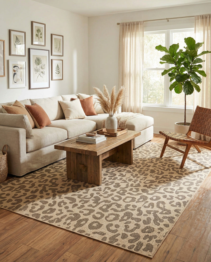 Sahara Sands Collection Area Rug -  Buto Rectangle Natural  lifestyle 13