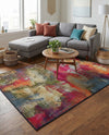 Urban Terrace Collection Area Rug -  Atrium Rectangle Multi  lifestyle 47