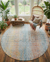 Coastal Haven Collection Area Rug -  Oceania Round Multi  lifestyle 63
