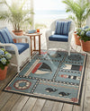 Seaside Haven Rugs Collection Area Rug -  Anchorage Rectangle Blue  lifestyle 12