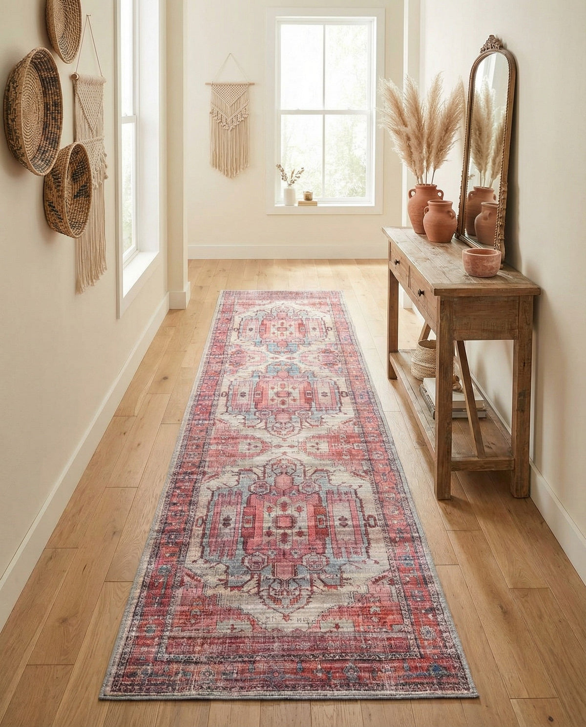 Zahara Oasis Collection Area Rug - Sahara Runner Beige  lifestyle 153
