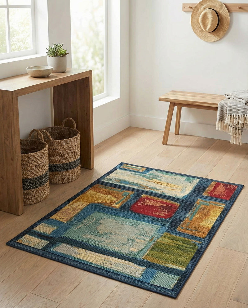 Urban Terrace Collection Area Rug -  Portico Rectangle Multi  lifestyle 17