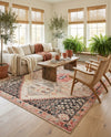 Patio Heritage Collection Area Rug -  Meadow Rectangle Multi  lifestyle 30