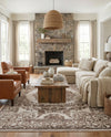 Sanctuary Retreat Collection Area Rug -  Enclave Rectangle Chocolate Brown  lifestyle 40