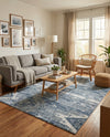 Cascade Range Collection Area Rug - Hood (Blue Gray) Rectangle Blue Gray  lifestyle 24