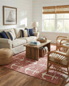Seaside Haven Rugs Collection Area Rug - Sapphire (Rust Red) Square Rust Red  lifestyle 71