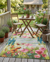 Seaside Blooms Collection Area Rug -  Amalfi Rectangle Multi  lifestyle 20
