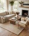 Lana Tasmanian Wool Collection Area Rug - Waitomo Rectangle Taupe  lifestyle 45