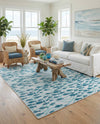 Seaside Haven Rugs Collection Area Rug -  Harbor Rectangle Blue  lifestyle 14