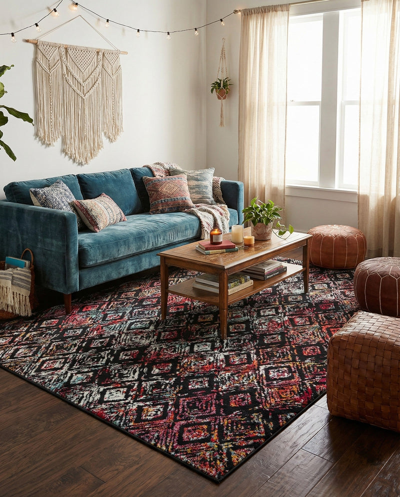 Brighton Terrace Collection Area Rug -  Ovingdean Rectangle Multi  lifestyle 9