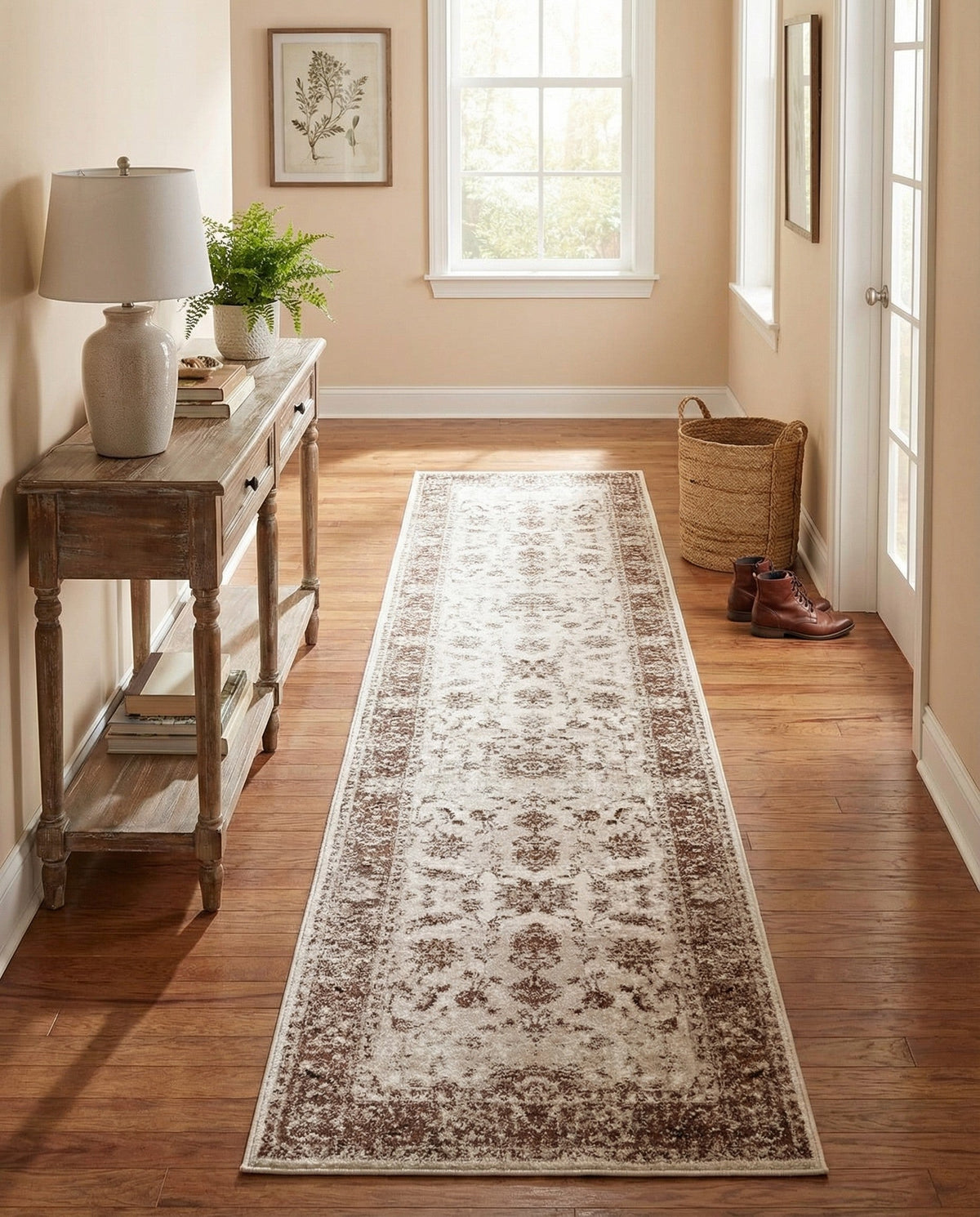 Andes Summit Collection Area Rug -  Aconcagua Runner Cream  lifestyle 82