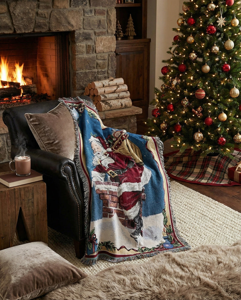 Fleece Haven Collection Area Rug -  Eldora Rectangle Red  lifestyle 3