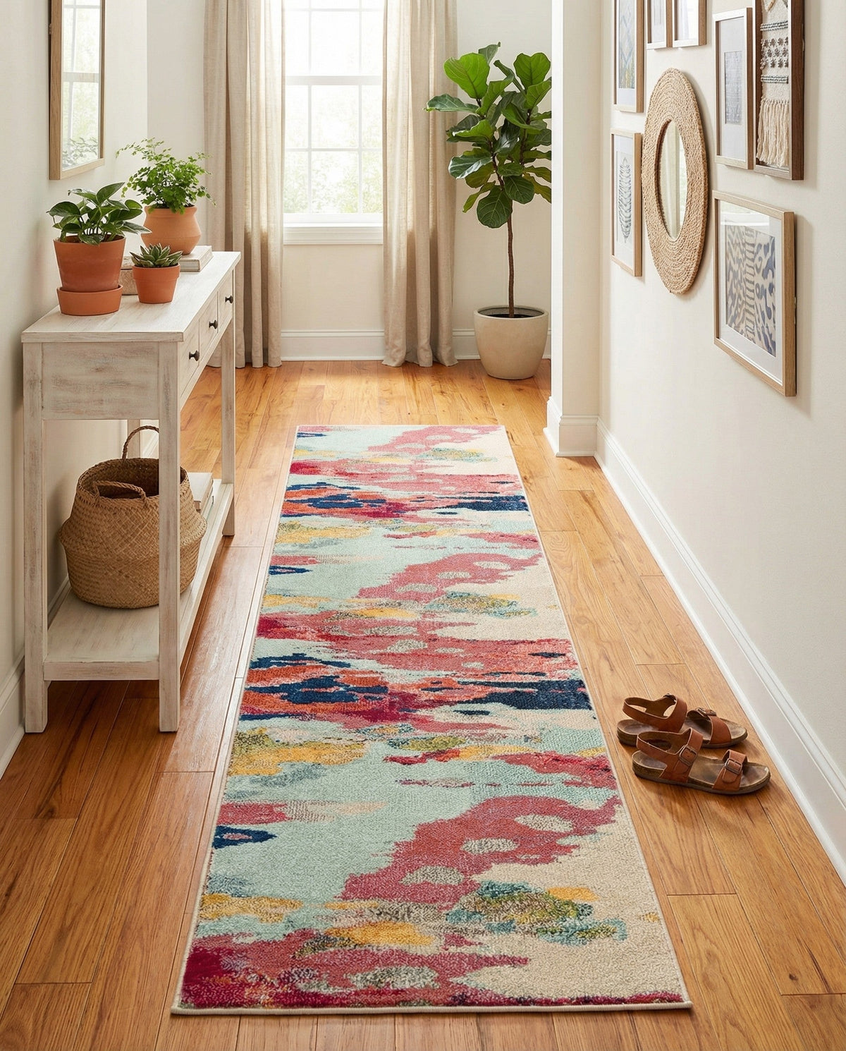 Marrakesh Elegance Collection Area Rug -  Skhirat Runner Pink  lifestyle 86