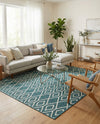 Urban Oasis Rugs Collection Area Rug -  Boulevard (Teal) Rectangle Teal  lifestyle 26
