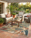 Coastal Terrace Collection Area Rug -  Wavecrest Rectangle Multi  lifestyle 35