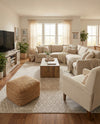 Marrakesh Lattice Collection Area Rug - Casablanca (Light Gray) Rectangle Light Gray  lifestyle 5