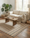 Woven Seaside Jute Collection Area Rug - Nantucket Rectangle Gray Ivory  lifestyle 20