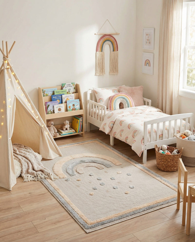 Wonder Tykes Collection Area Rug -  Frolicfield Rectangle Multi  lifestyle 20