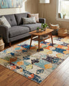 Colorburst Oasis Collection Area Rug -  Marina Rectangle Ivory  lifestyle 13