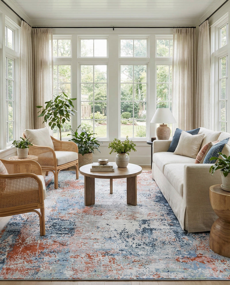 Aegean Elegance Washables Collection Area Rug -  Ithaca Rectangle Multi  lifestyle 26