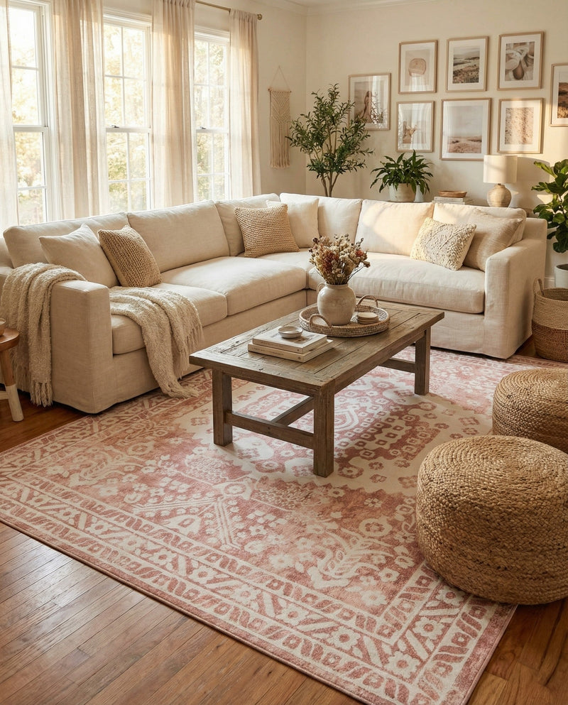 Cambridge Classics Collection Area Rug -  Pembroke (Pink) Rectangle Pink  lifestyle 11