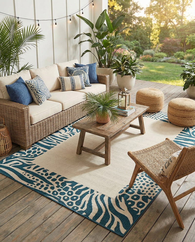 Savannah Escape Collection Area Rug - Serengeti Rectangle Ivory  lifestyle 23