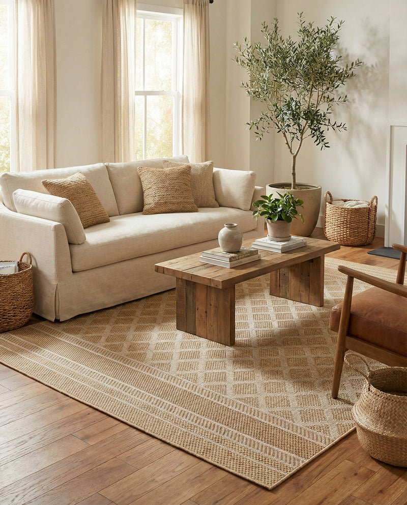 Savannah Pergola Collection Area Rug - Savannah Rectangle Natural  lifestyle 71