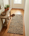 Plaid Savannah Collection Area Rug - Charleston Runner Black and Natural  lifestyle 31