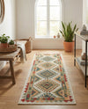 Coastal Terrace Collection Area Rug -  Sandbar Runner Ivory  lifestyle 79