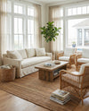 Coastal Haven Jute Collection Area Rug - Malibu Rectangle Sepia Brown  lifestyle 15