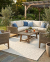 Garden Lattice Charm Collection Area Rug - Arbor (Ivory) Rectangle Ivory  lifestyle 15