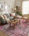 Heritage Elegance Collection Area Rug -  Windsor (Pink) Rectangle Pink  lifestyle 10