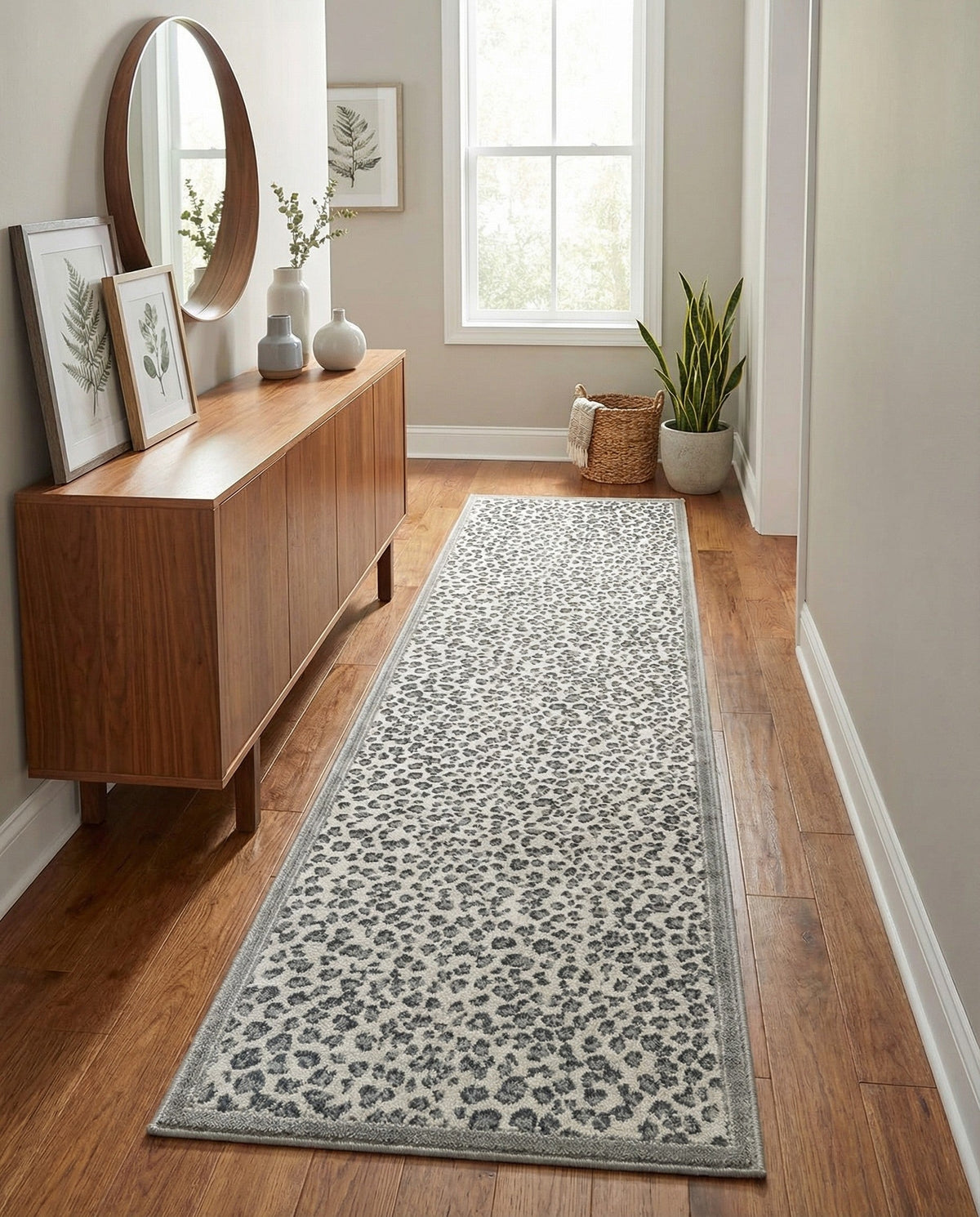 Savannah Sojourn Collection Area Rug - Serengeti Runner Gray  lifestyle 169